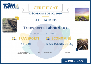 Certificat d'économie de CO2 2020